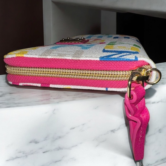Dooney & Bourke Multicolor Long Zip Wallet🩷💚💙💛🩵 - Picture 5 of 7